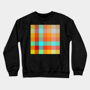 Colorful square check pattern Crewneck Sweatshirt